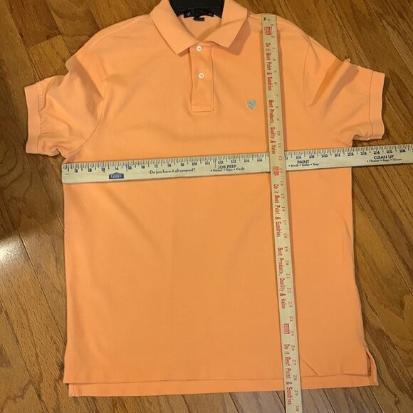 CREMIEUX Size Large orange polo. Seems to run small so I included measurements - Picture 6 of 6